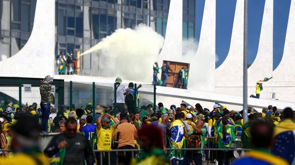 Atos antidemocráticos de 8 de janeiro de 2023 Foto: Marcelo Camargo, Agência Brasil)