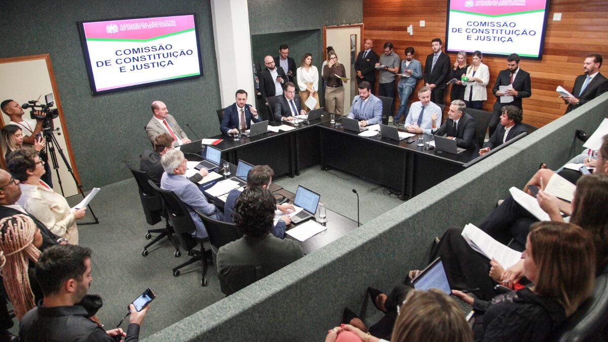 Sessão na Alesc foi acompanhada por integrantes de entidades culturais do Estado, contrárias à proposta (Foto: Solon Soares, Agência AL)