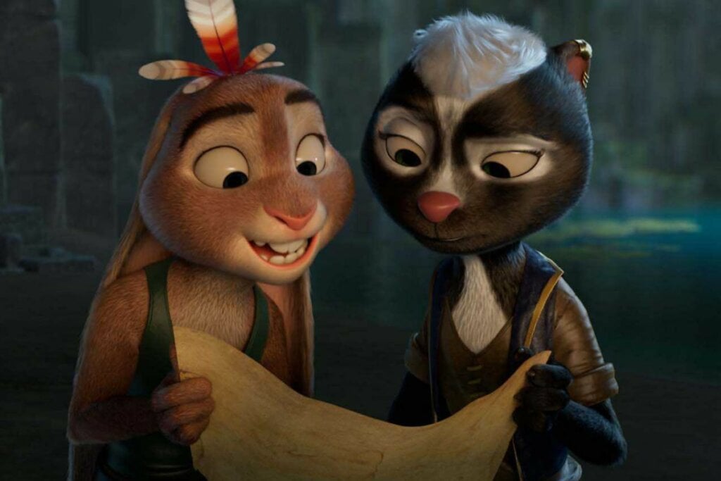 “Frangoelho e o Hamster das Trevas” conta a história de um jovem que é metade coelho e metade galinha, apaixonado por aventuras (Imagem: Reprodução digital | Netflix, Sony Pictures Releasing France e Belga Films)