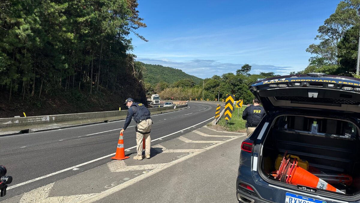 PRF faz reconstituição de acidente no Morro dos Cavalos usando drone e scanner 3D
