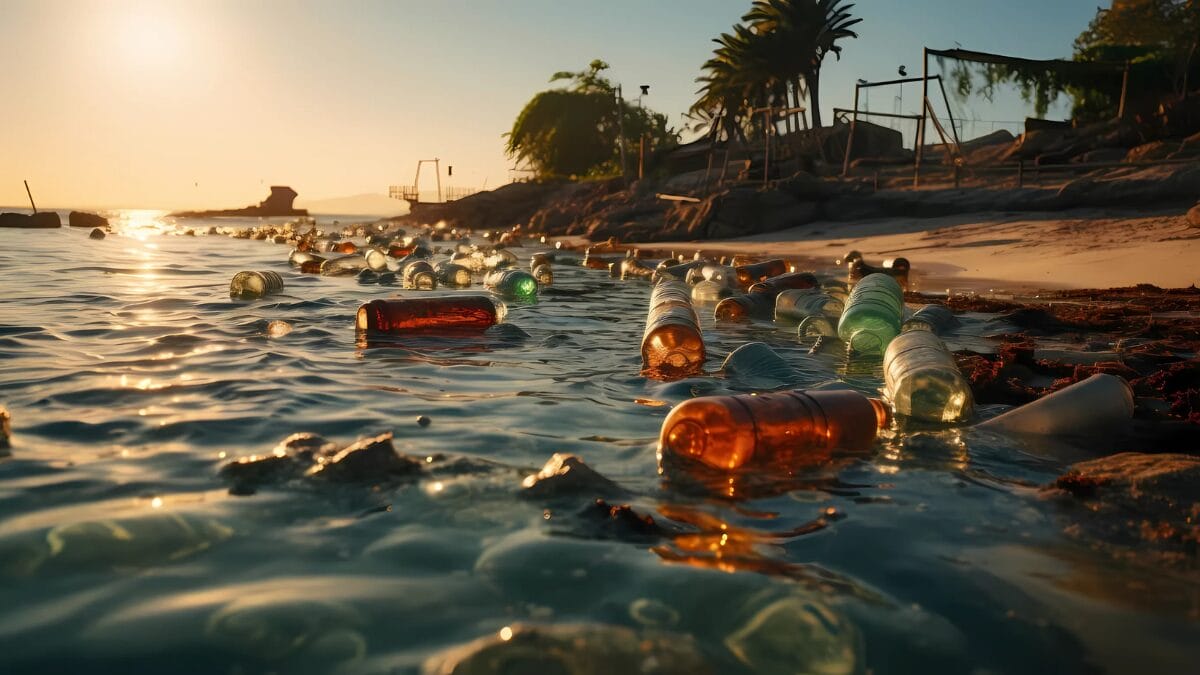 Pesquisadores desvendam mistério da origem do lixo estrangeiro em praias brasileiras. Foto: Imagem ilustrativa, gerada por IA