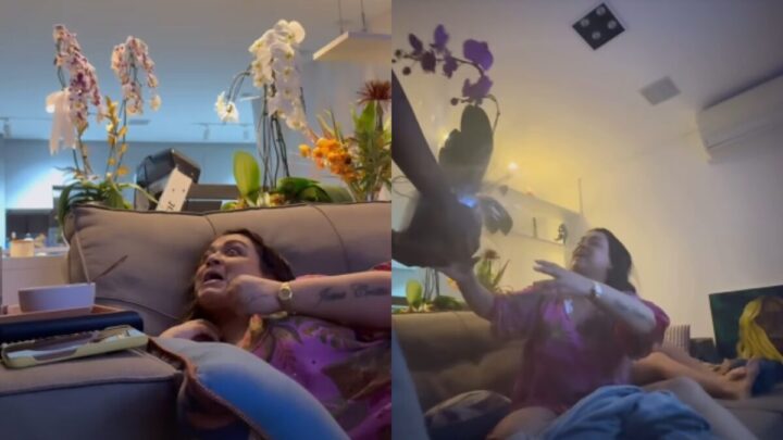Ludmilla apareceu de surpresa no apartamento de Preta Gil (Foto: Redes sociais, Reprodução)