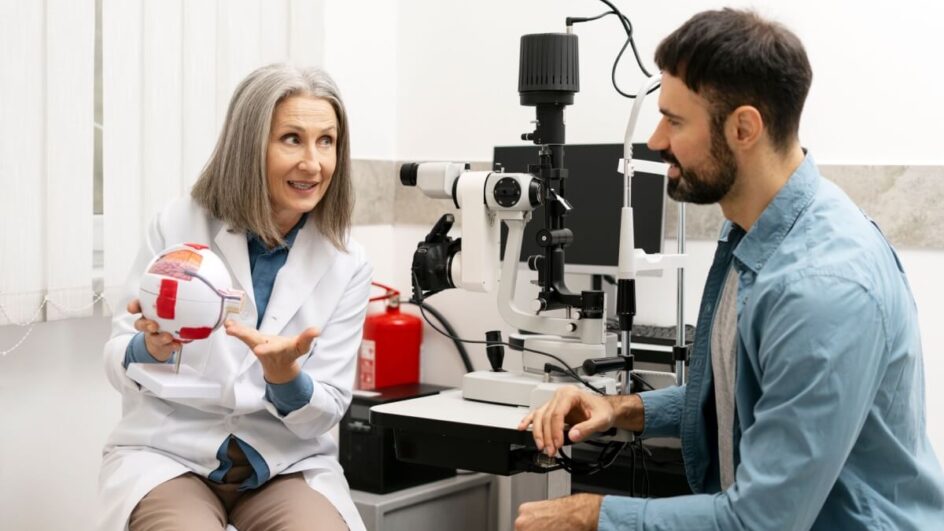 Visitar o médico regularmente é essencial para evitar a cegueira (Imagem: AYO Production | Shutterstock)