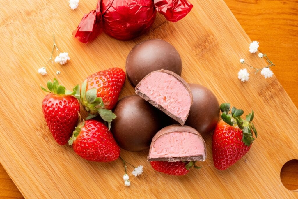Trufa de morango (Imagem: luciano fagner | Shutterstock)