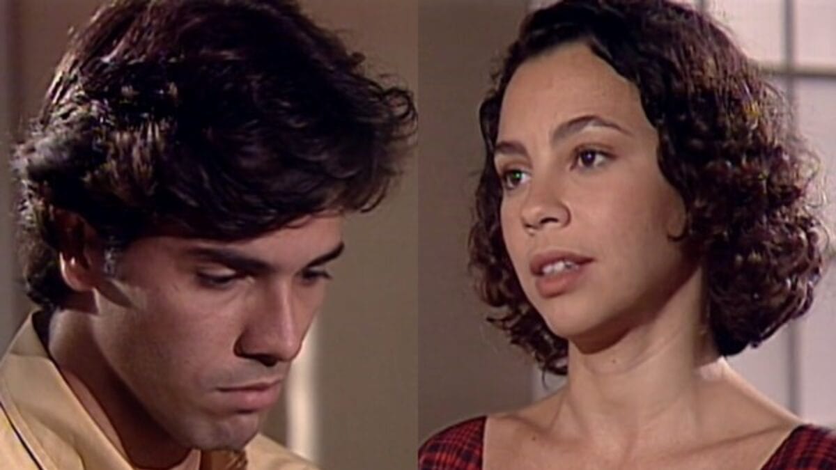 Bruno vê Caio na casa de Joyce em História de Amor
