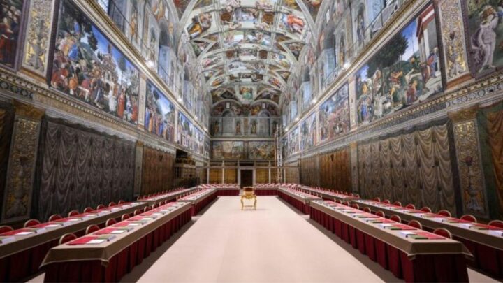 Conclave elegeu o papa Leão XIV em 8 de maio (Foto: Vatican News, Reprodução)