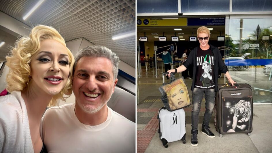 Catarinense participou do Domingão com Huck como Madonna (Foto: Rinaldo de Borba, Arquivo Pessoal)