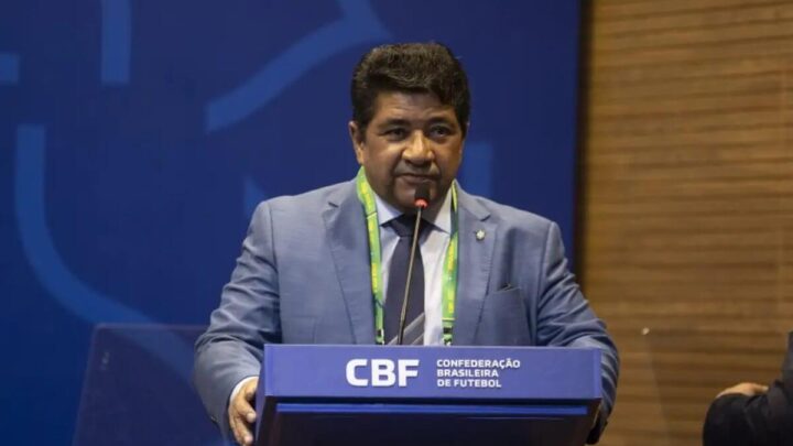 Imagem mostra o presidente da CBF, Ednaldo Rodrigues