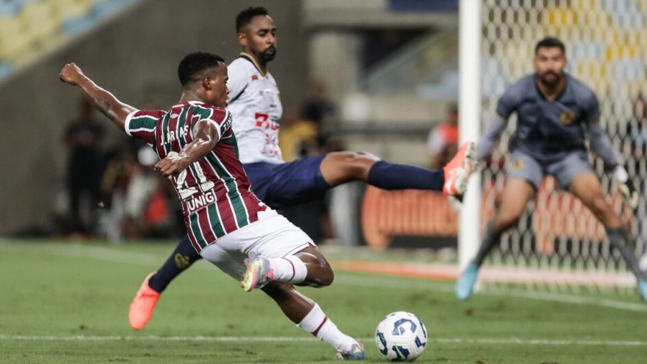 Fluminense x Aparecidense no jogo de ida da terceira fase da Copa do Brasil (Foto: Divulgação, Lucas Merçon, Fluminense)