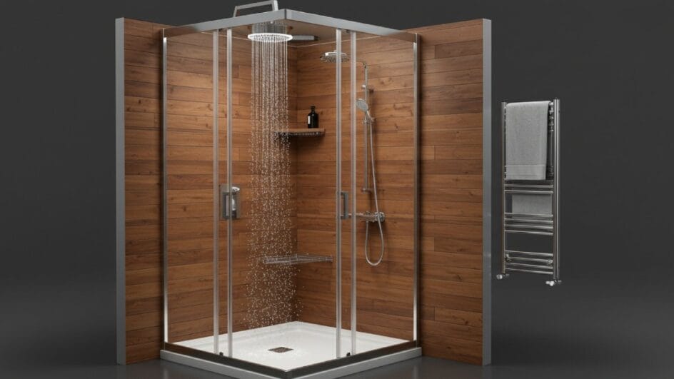 Com design inovador, as cápsulas de banho prometem substituir os chuveiros tradicionais. Foto: Reprodução/ImageFX