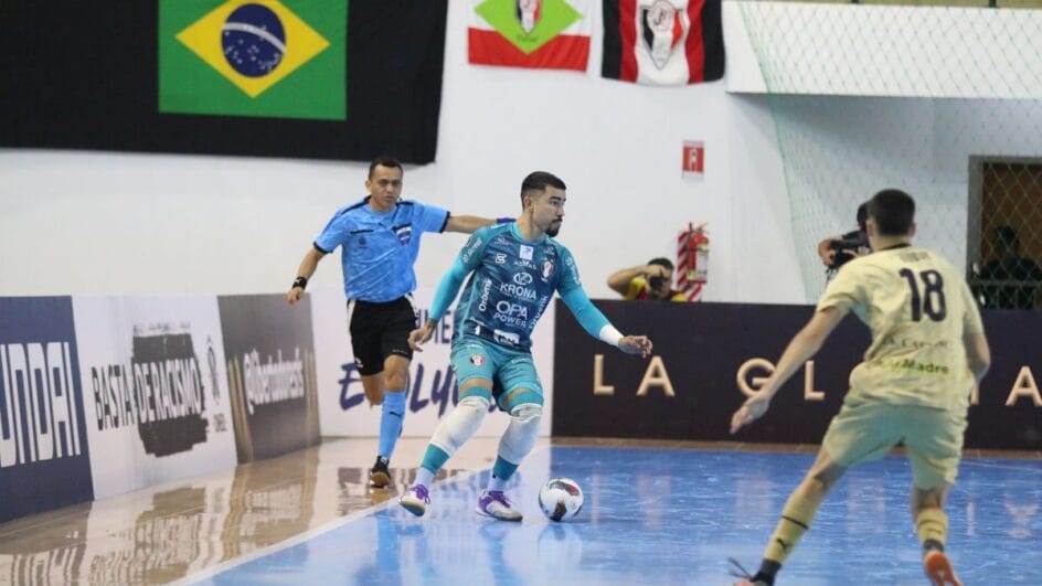 JEC Futsal conheceu a primeira derrota na Libertadores 2025 (Foto: Juliano Schmidt, JEC Futsal)
