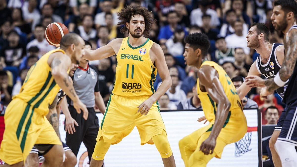 Seleção Brasileira de Basquete na Copa do Mundo da China - (Foto: Divulgação, FIBA)