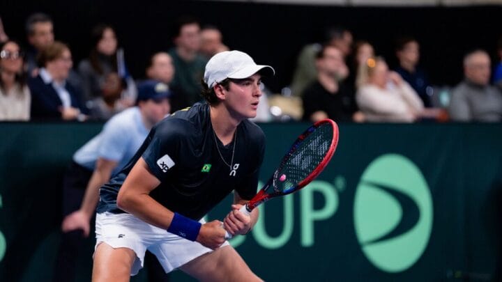 João Fonseca na Copa Davis - (Foto: Divulgação, CBT)