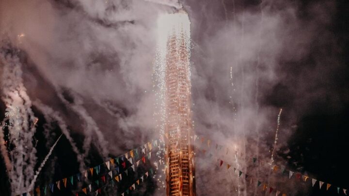 Fogueira da festa de São João terá 35 metros de altura (Foto: Arquivo NSC Total)