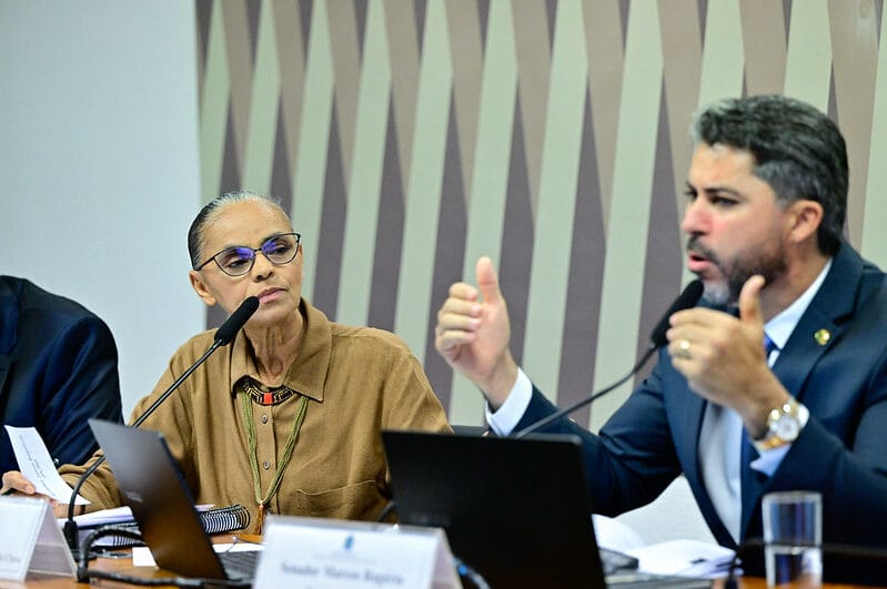 Marina Silva deixou sessão após ofensas e discussões no Senado (Foto: Geraldo Magela, Agência Senado)