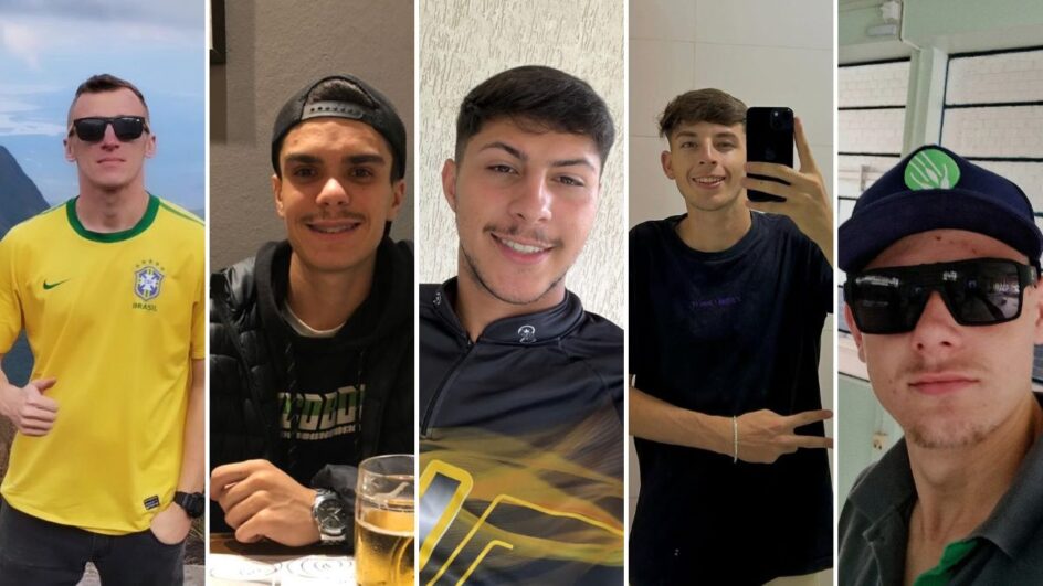 Jovens vítimas de acidente tinham entre 18 e 30 anos (Foto: Reprodução, redes sociais)