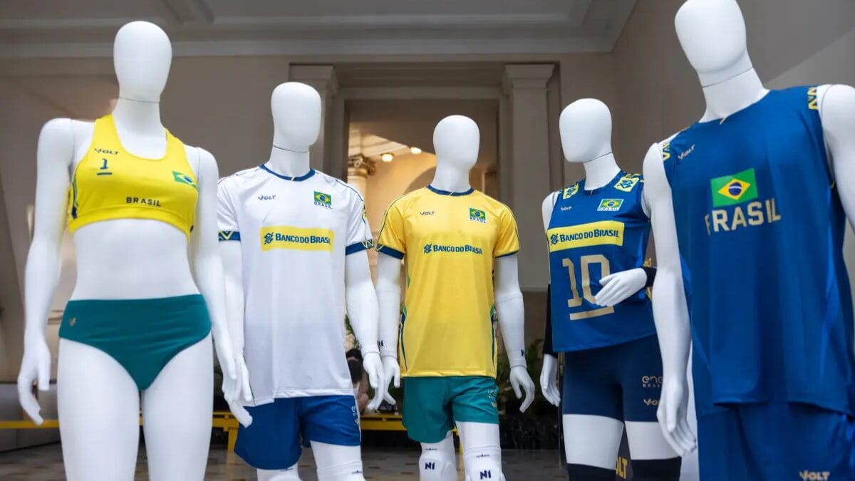 Novos uniformes da seleção brasileira de vôlei
