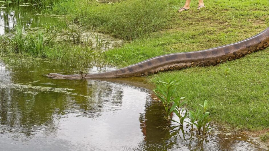 Sucuris convivem pacificamente com turistas nos rios de Bonito