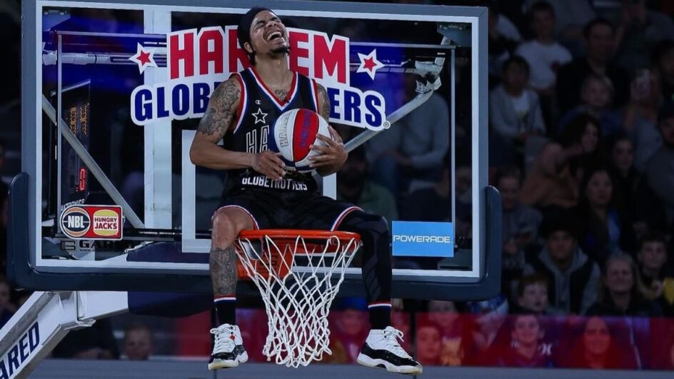 Time de basquete Harlem Globetrotters se apresenta em Joinville (Foto: Reprodução, redes sociais)