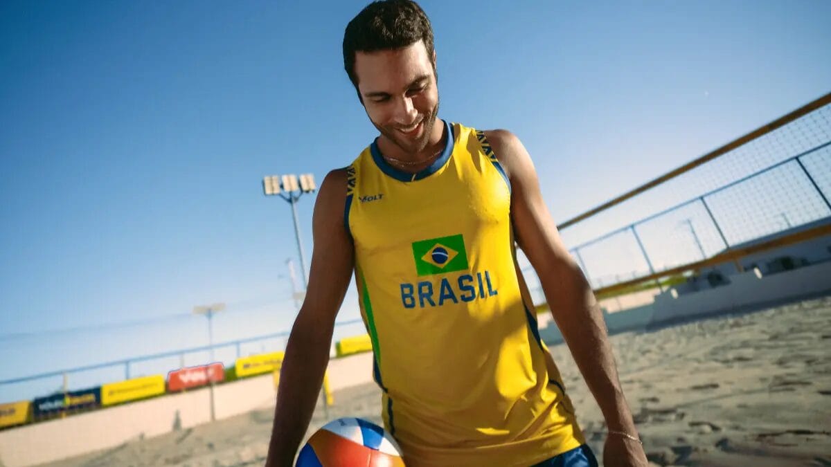 Uniforme da seleção de vôlei de praia