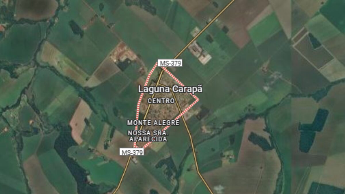 Casal é de Laguna Carapã, no Mato Grosso do Sul (Foto: Google Maps, Reprodução)