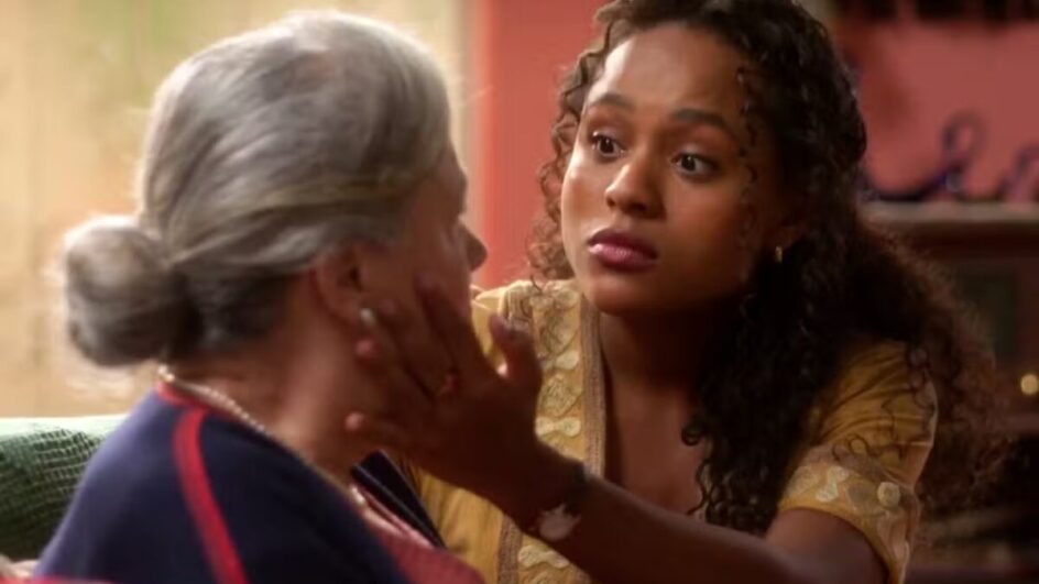 beatriz conta para arlete que bia é sua neta em garota do momento