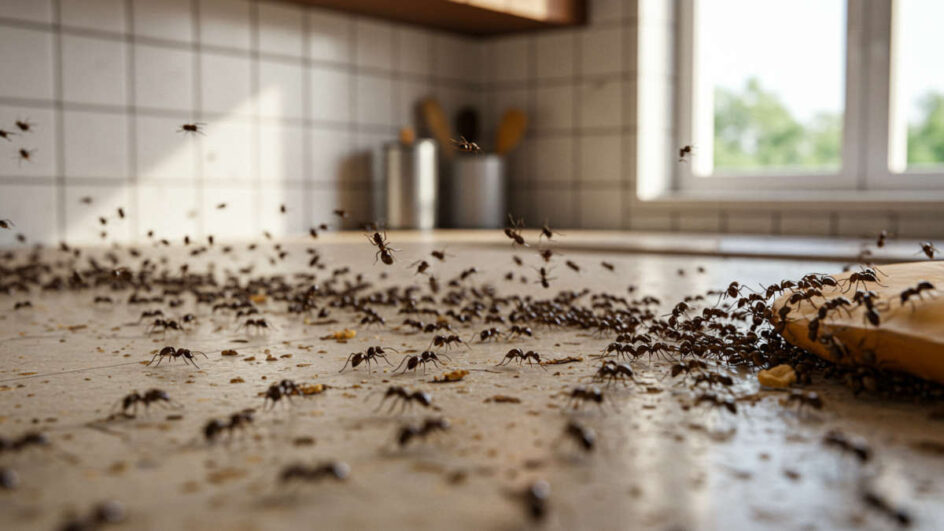 Aprenda como café e especiarias resolvem o problema das formigas na cozinha. Foto: Imagem gerada por IA