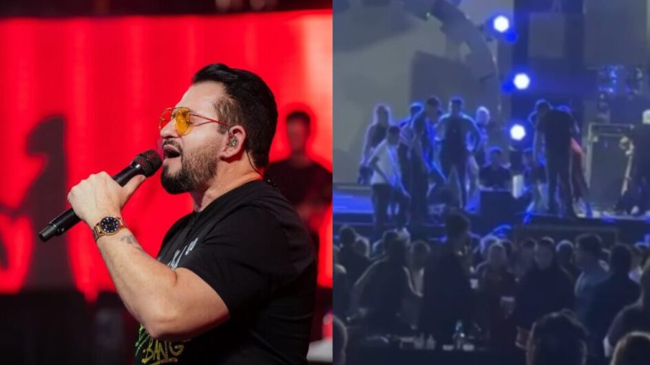 Marrone foi atendido imediatamente após a queda (Fotos: Reprodução)