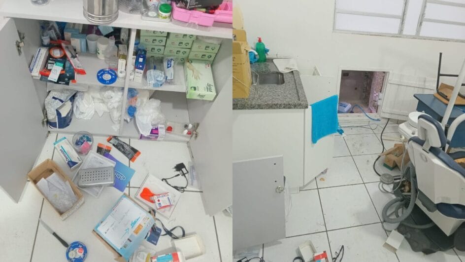 Vandalismo UBS Araranguá
