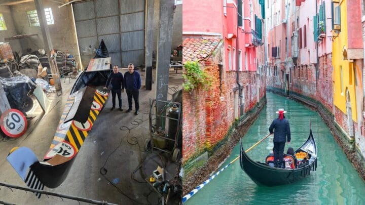 Gôndola em Veneza em Pedras Grandes