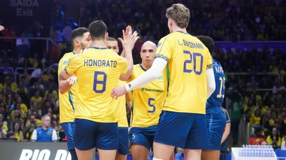 Brasil enfrenta a Eslovênia pela quinta rodada da VNL 2025
