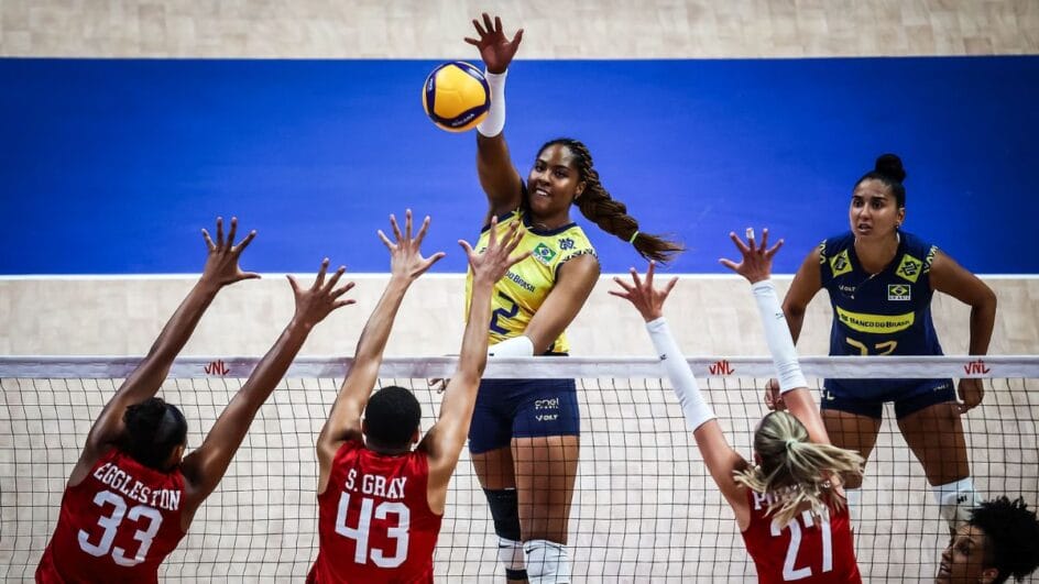 Brasil vence a Alemanha na VNL