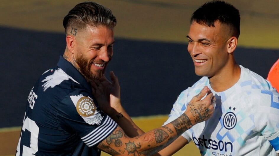 Sergio Ramos e Lautaro Martínez fizeram os gols da partida (Foto: Reuters)