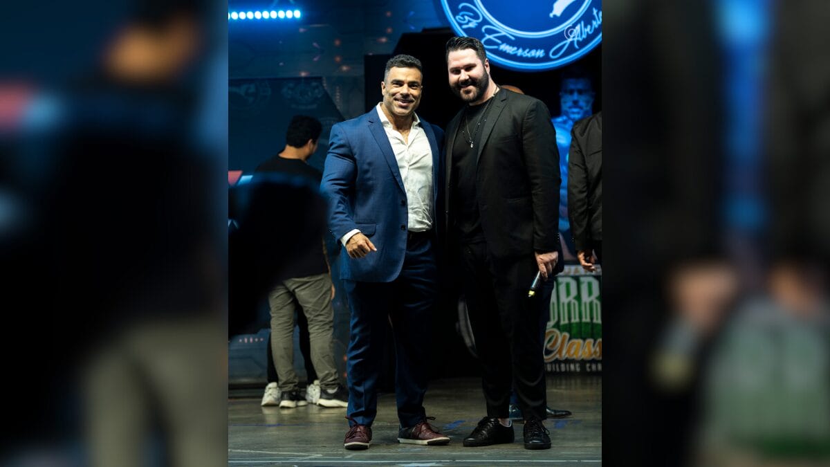 Eduardo Corrêa, fisiculturista brasileiro, e Emerson Alberton, CEO da SC Fitness 