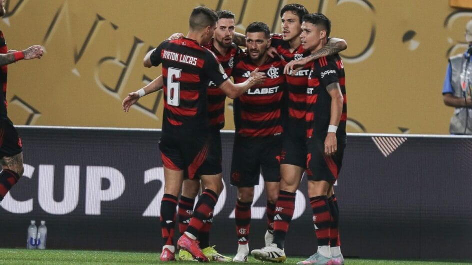 Flamengo venceu o Espérance, da Tunísia (Foto: Gilvan de Souza, Flamengo)