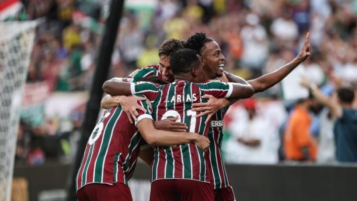 Fluminense na vitória sobre o Ulsan pela Copa do Mundo de Clubes