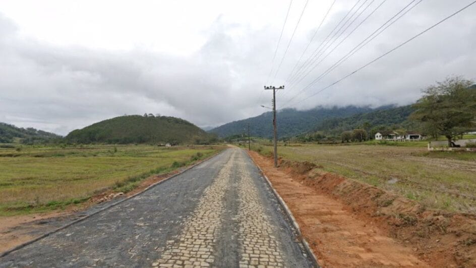 Corpo do homem foi encontrado em cidade de SC (Foto: Google Maps, Reprodução)