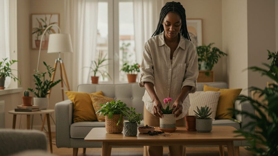 Certas espécies de plantas, além de purificar o ar podem garantir um sono mais tranquilo - imagem ilustrativa gerada por IA