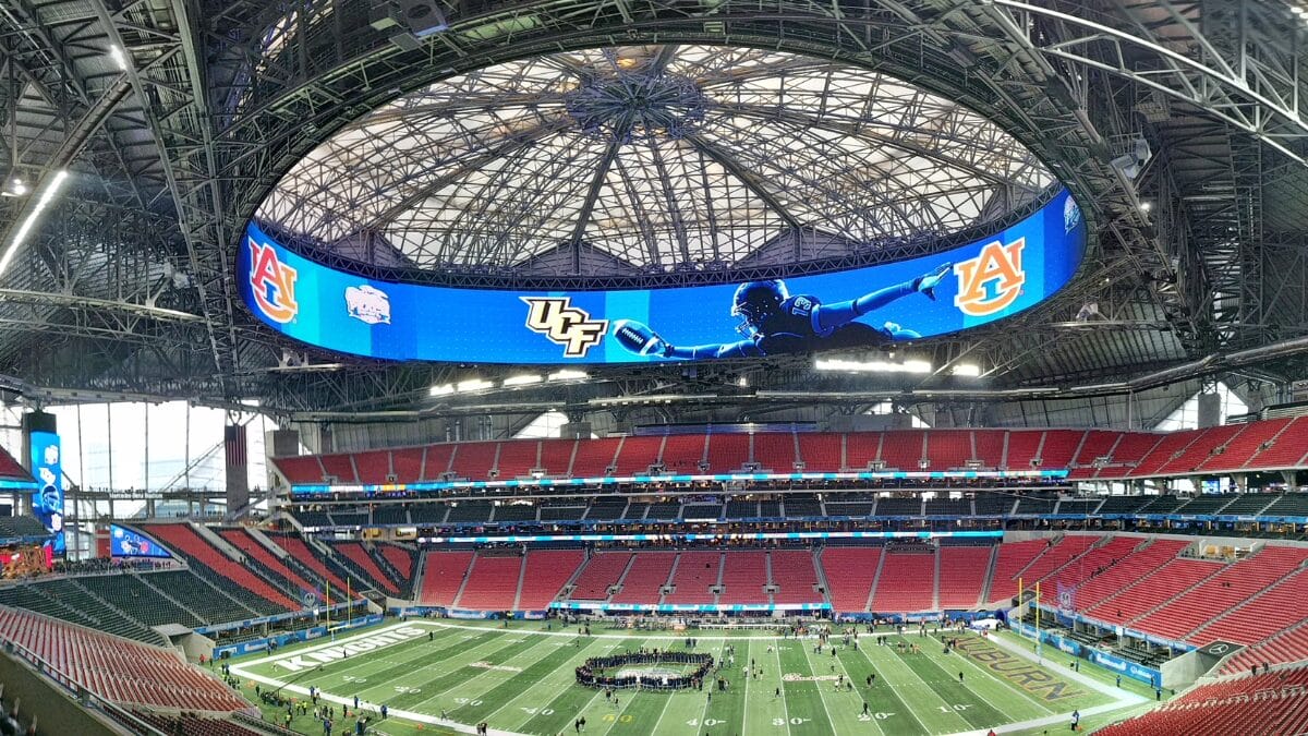 Inteirior do Mercedes-Benz Stadium