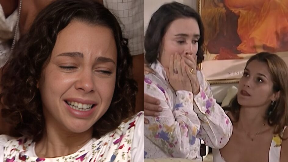 Joyce cai na escada em História de Amor