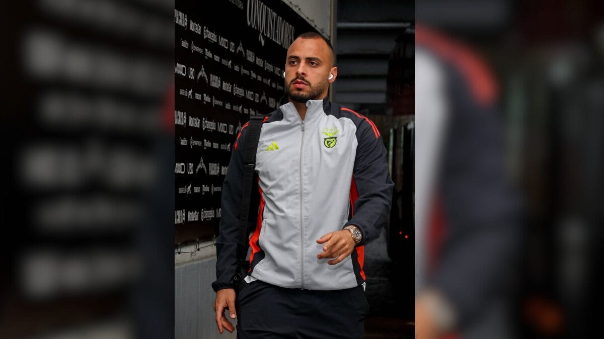Arthur Cabral, atacante do Benfica que está na mira do Botafogo (Foto: Redes Sociais, Benfica)