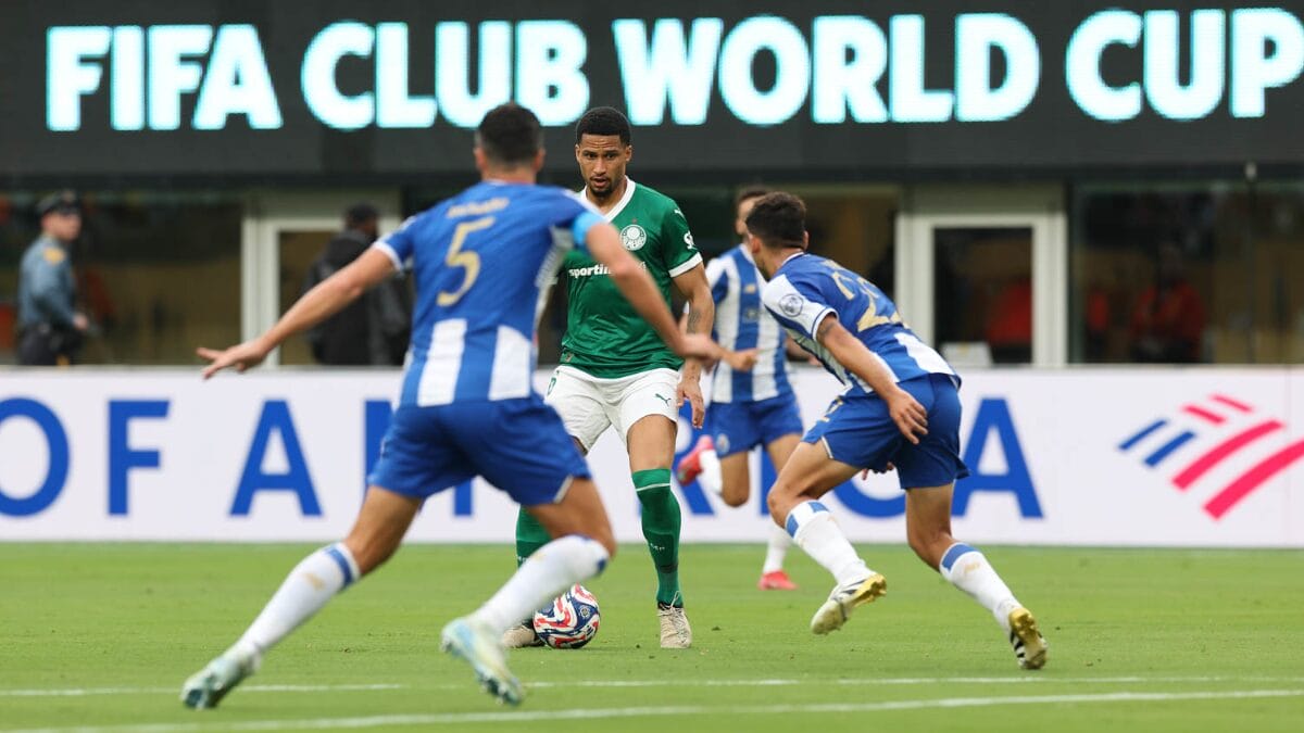 Equipes terminaram empatadas em estreia na Copa do Mundo de Clubes (Foto: Cesar Greco, Palmeiras)