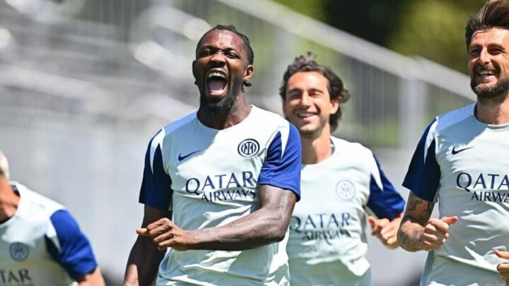 Atletas da Inter de Milão em treino nos EUA (Foto: Redes Sociais, Inter)