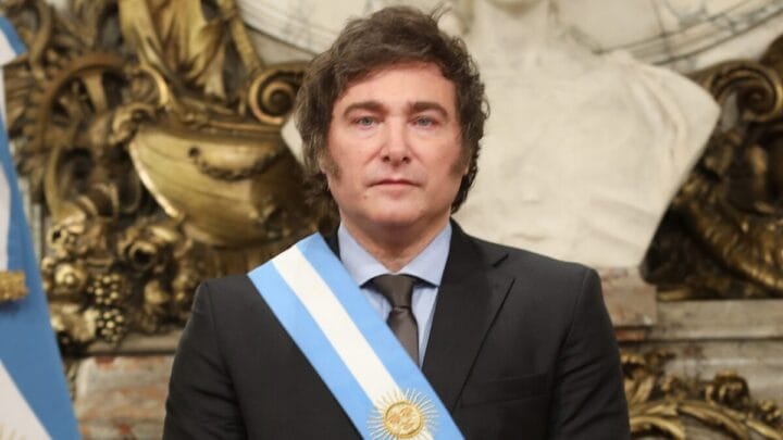 Presidente da Argentina, Javier Milei (Foto: Cancillería Argentina, Wikimedia Commons)