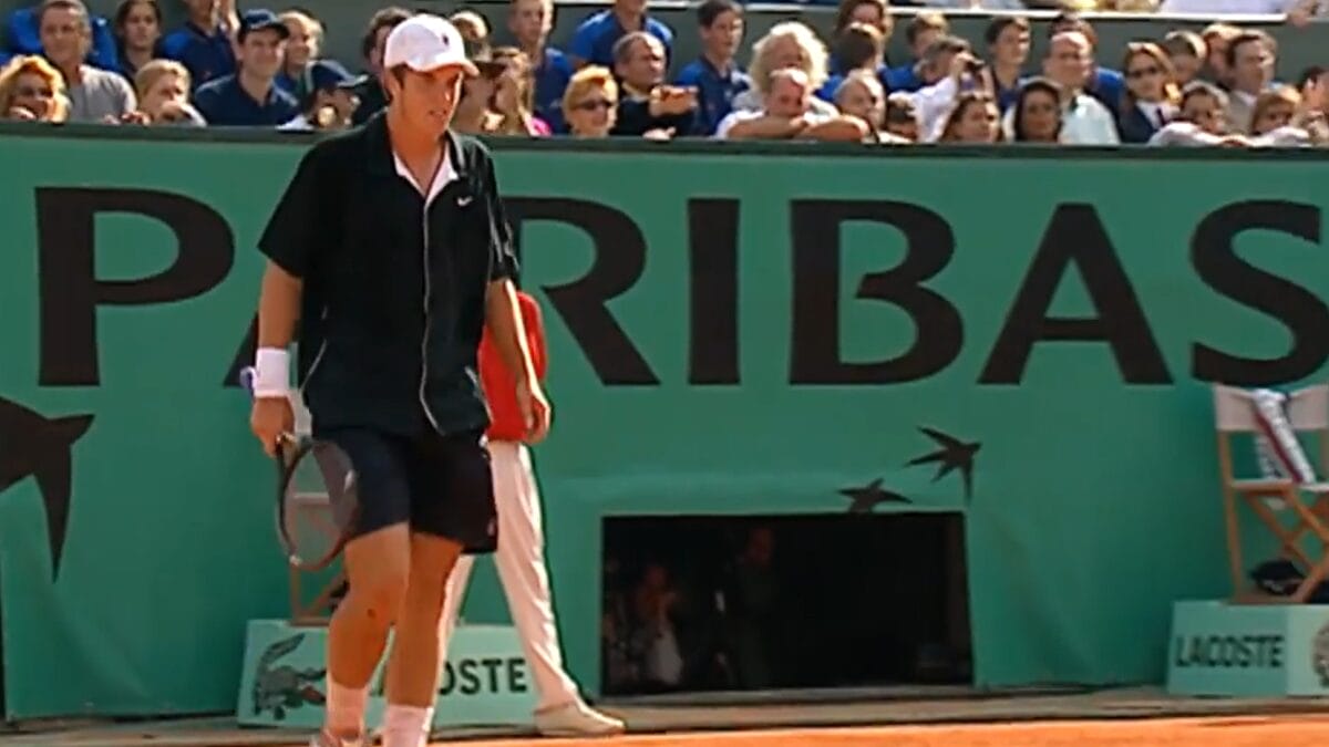 Adversário de Guga, o sueco Magnus Norman - (Foto: Reprodução, Youtube, FFT)