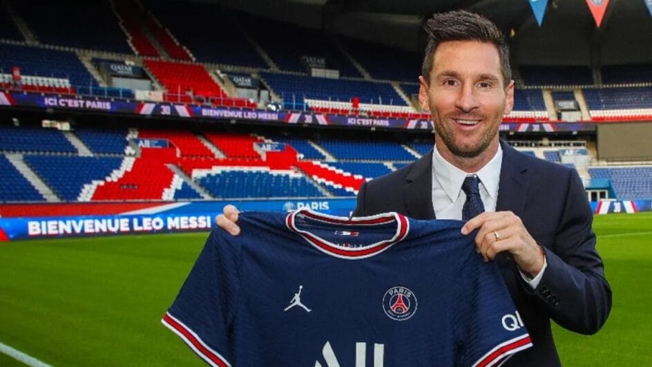 Messi com a camisa do PSG