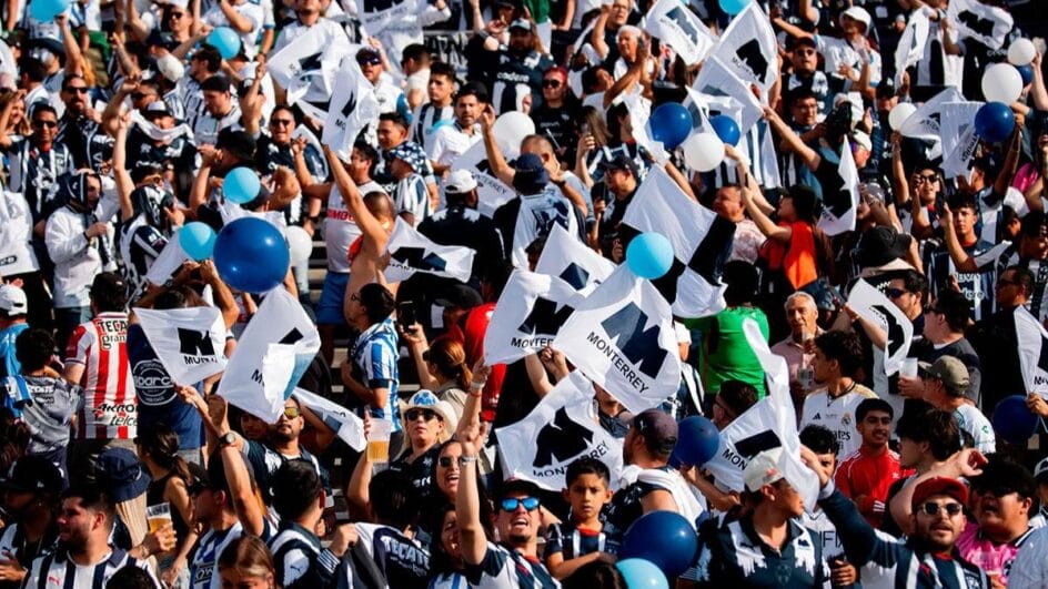Torcida do Monterrey comemora a classificação (Foto; Monterrey, Divulgação)