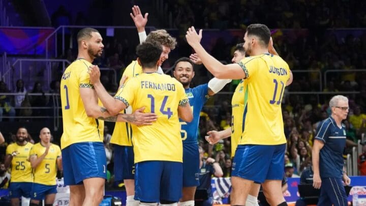 Seleção Brasileira contra Eslovênia na VNL 2025