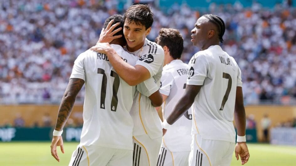 Gol do Real Madrid foi marcado por Gonzalo, promessa das categorias de base (Foto: Pedro Castillo e Antonio Villalba, Real Madrid)