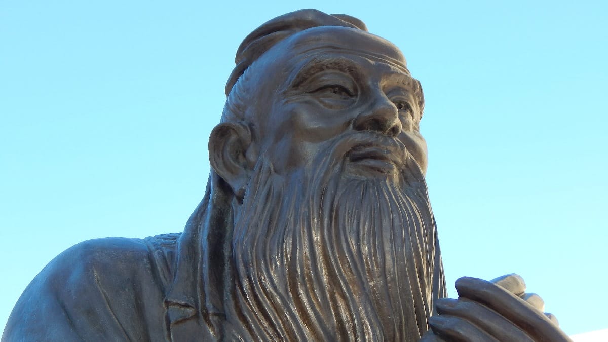 Confúcio foi um grande filósofo chinês e é reverenciado até hoje. Imagem: Pixabay